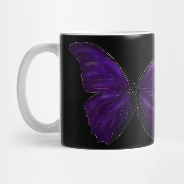 Violet Butterfly realistic by HelenaCooper